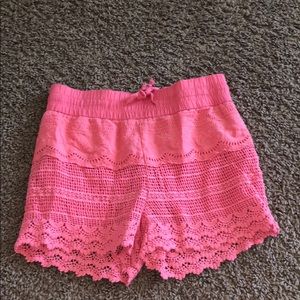 Pink Laced Shorts